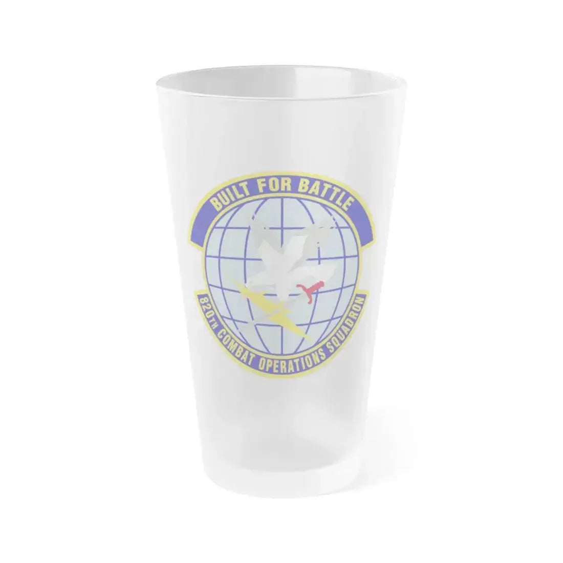 820th Combat Operations Squadron (U.S. Air Force) Frosted Pint Glass 16oz 16oz Frosted - Go Mug Yourself