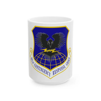 821 Contingency Response Group AMC (U.S. Air Force) White Coffee Mug-15oz-Go Mug Yourself