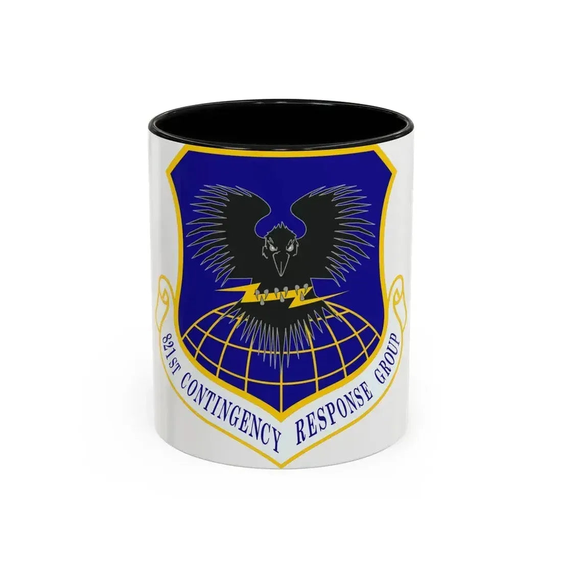 821 Contingency Response Group AMC (U.S. Air Force) Accent Coffee Mug 11oz Black - Go Mug Yourself