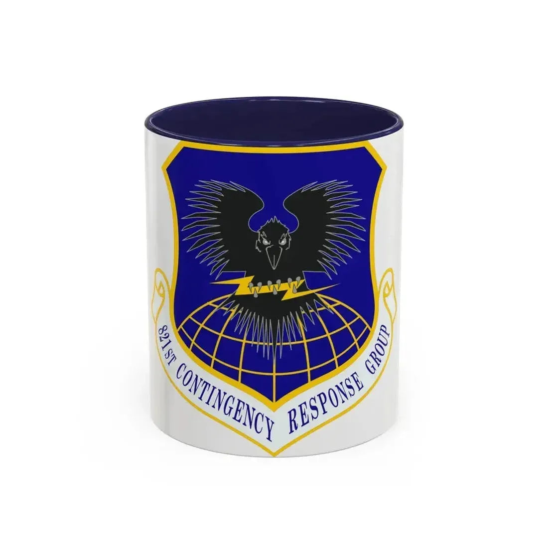 821 Contingency Response Group AMC (U.S. Air Force) Accent Coffee Mug 11oz Navy - Go Mug Yourself