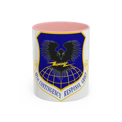 821 Contingency Response Group AMC (U.S. Air Force) Accent Coffee Mug 11oz Pink - Go Mug Yourself