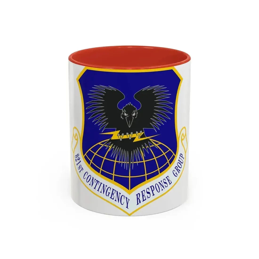 821 Contingency Response Group AMC (U.S. Air Force) Accent Coffee Mug 11oz Red - Go Mug Yourself