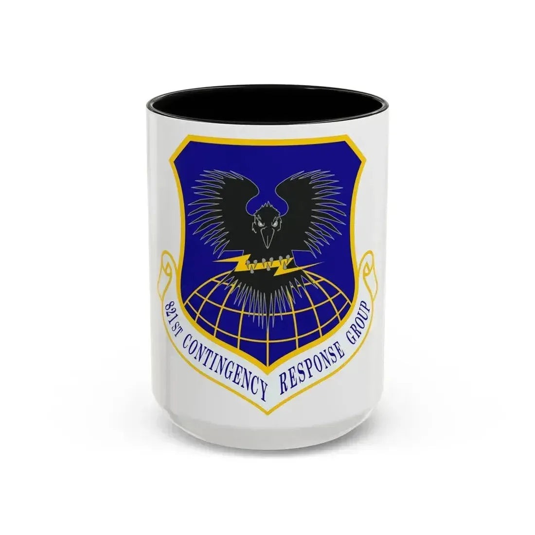 821 Contingency Response Group AMC (U.S. Air Force) Accent Coffee Mug 15oz Black - Go Mug Yourself