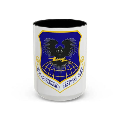 821 Contingency Response Group AMC (U.S. Air Force) Accent Coffee Mug 15oz Black - Go Mug Yourself