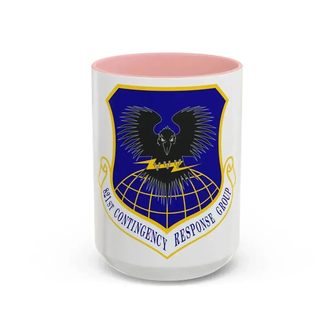 821 Contingency Response Group AMC (U.S. Air Force) Accent Coffee Mug 15oz Pink - Go Mug Yourself