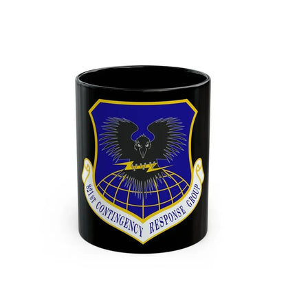 821 Contingency Response Group AMC (U.S. Air Force) Black Coffee Mug 11oz - Go Mug Yourself
