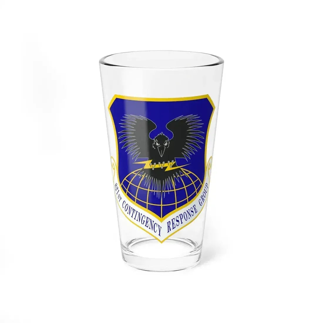 821 Contingency Response Group AMC (U.S. Air Force) Pint Glass 16oz 16oz - Go Mug Yourself
