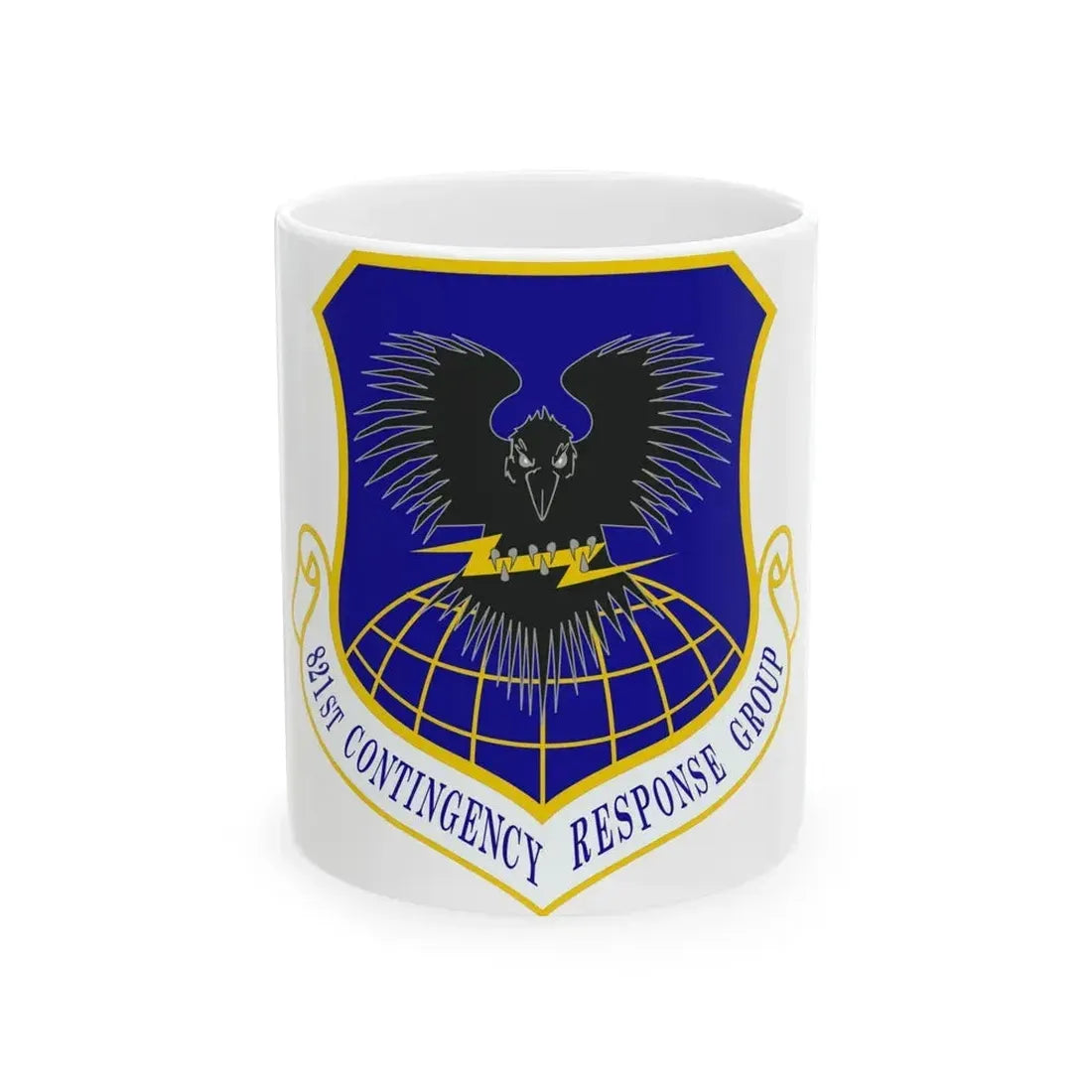 821 Contingency Response Group AMC (U.S. Air Force) White Coffee Mug 11oz - Go Mug Yourself