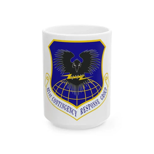 821 Contingency Response Group AMC (U.S. Air Force) White Coffee Mug 15oz - Go Mug Yourself