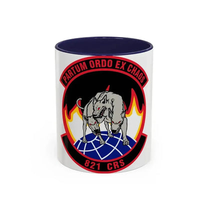 821 Contingency Response Sq AMC (U.S. Air Force) Accent Coffee Mug 11oz Navy - Go Mug Yourself