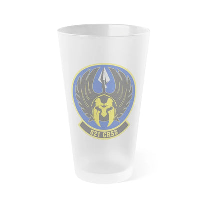 821 Contingency Response Support Sq AMC (U.S. Air Force) Frosted Pint Glass 16oz-16oz-Frosted-Go Mug Yourself