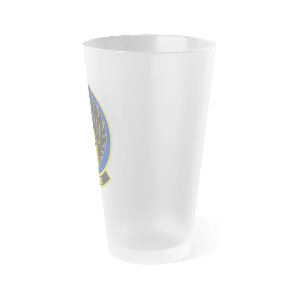 821 Contingency Response Support Sq AMC (U.S. Air Force) Frosted Pint Glass 16oz-Go Mug Yourself