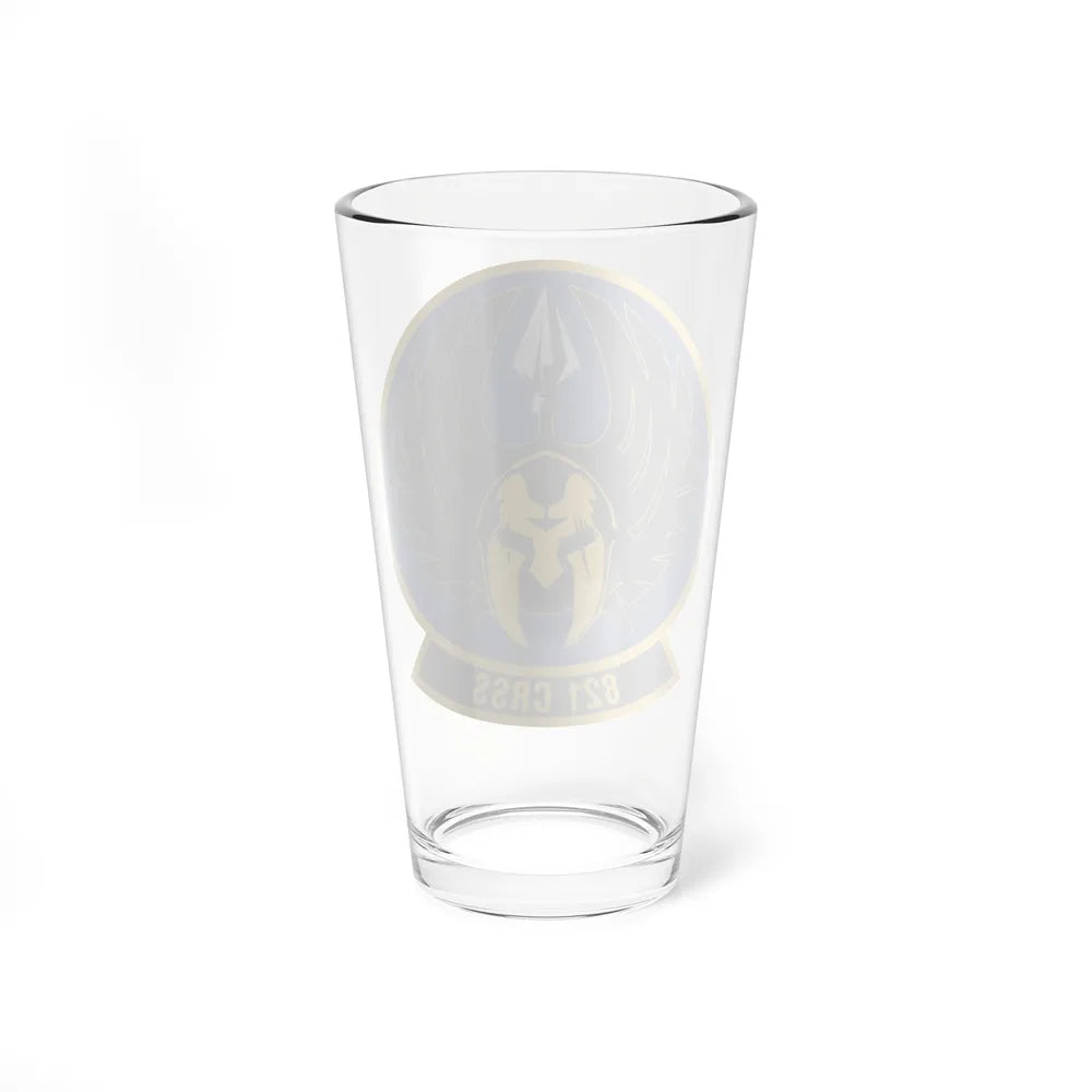 821 Contingency Response Support Sq AMC (U.S. Air Force) Pint Glass 16oz-Go Mug Yourself