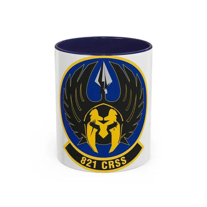 821 Contingency Response Support Sq AMC (U.S. Air Force) Accent Coffee Mug 11oz Navy - Go Mug Yourself