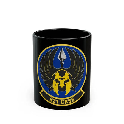 821 Contingency Response Support Sq AMC (U.S. Air Force) Black Coffee Mug 11oz - Go Mug Yourself