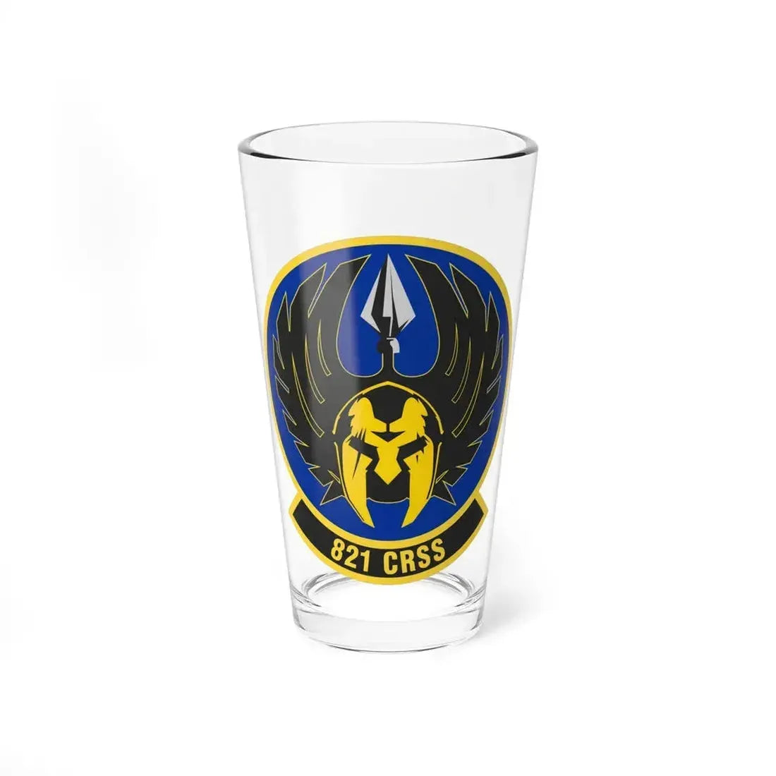 821 Contingency Response Support Sq AMC (U.S. Air Force) Pint Glass 16oz 16oz - Go Mug Yourself
