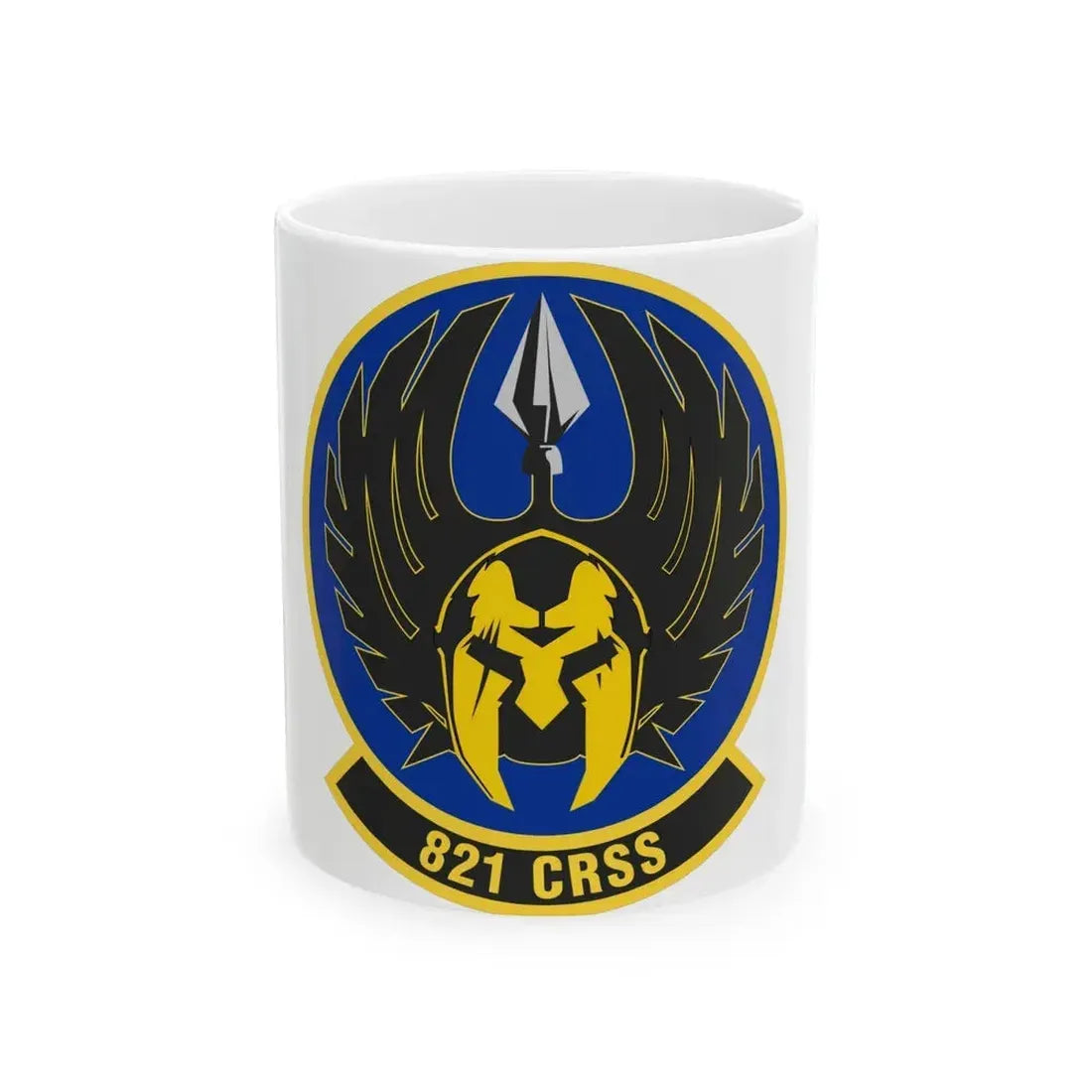 821 Contingency Response Support Sq AMC (U.S. Air Force) White Coffee Mug 11oz - Go Mug Yourself