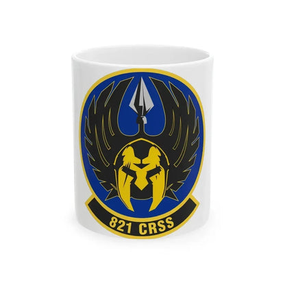 821 Contingency Response Support Sq AMC (U.S. Air Force) White Coffee Mug 11oz - Go Mug Yourself