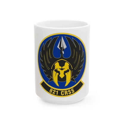 821 Contingency Response Support Sq AMC (U.S. Air Force) White Coffee Mug 15oz - Go Mug Yourself