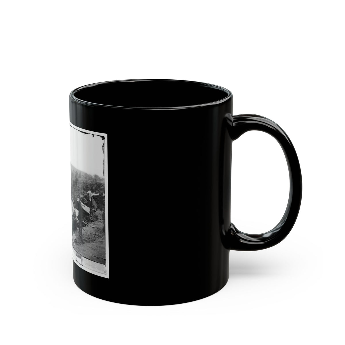 North Anna River, Va. Federal Troops Occupying Line Of Breastworks On The North Bank (U.S. Civil War) Black Coffee Mug