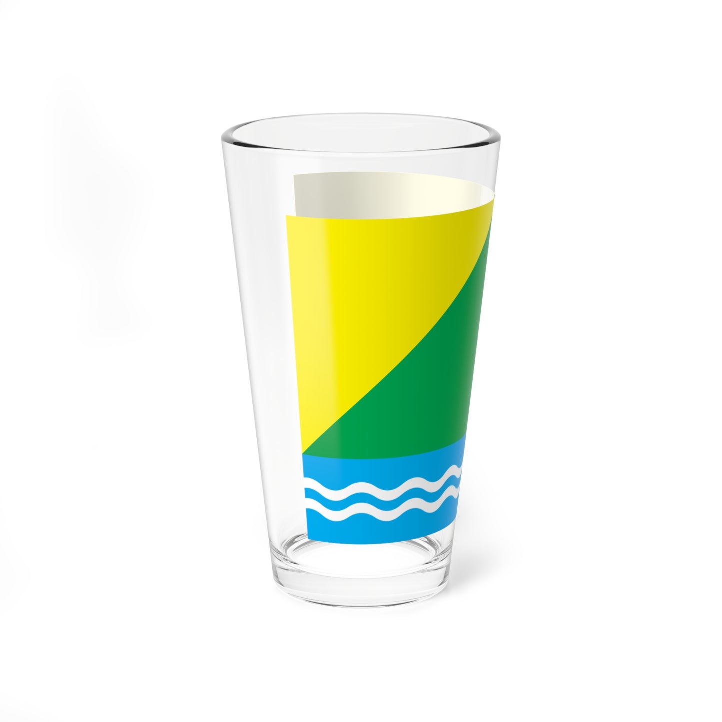 Flag of Nazyvaevsky rayon Omsk oblast (Russia) Pint Glass 16oz