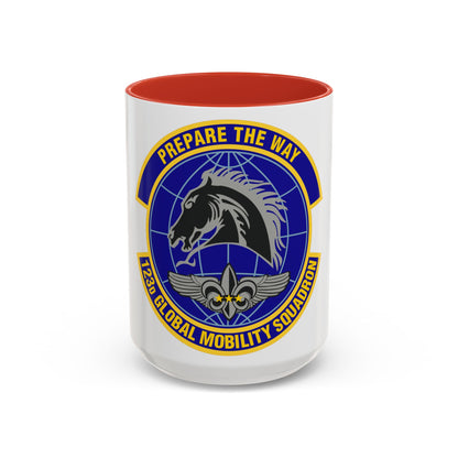 123d Global Mobility Squadron (U.S. Air Force) Accent Coffee Mug