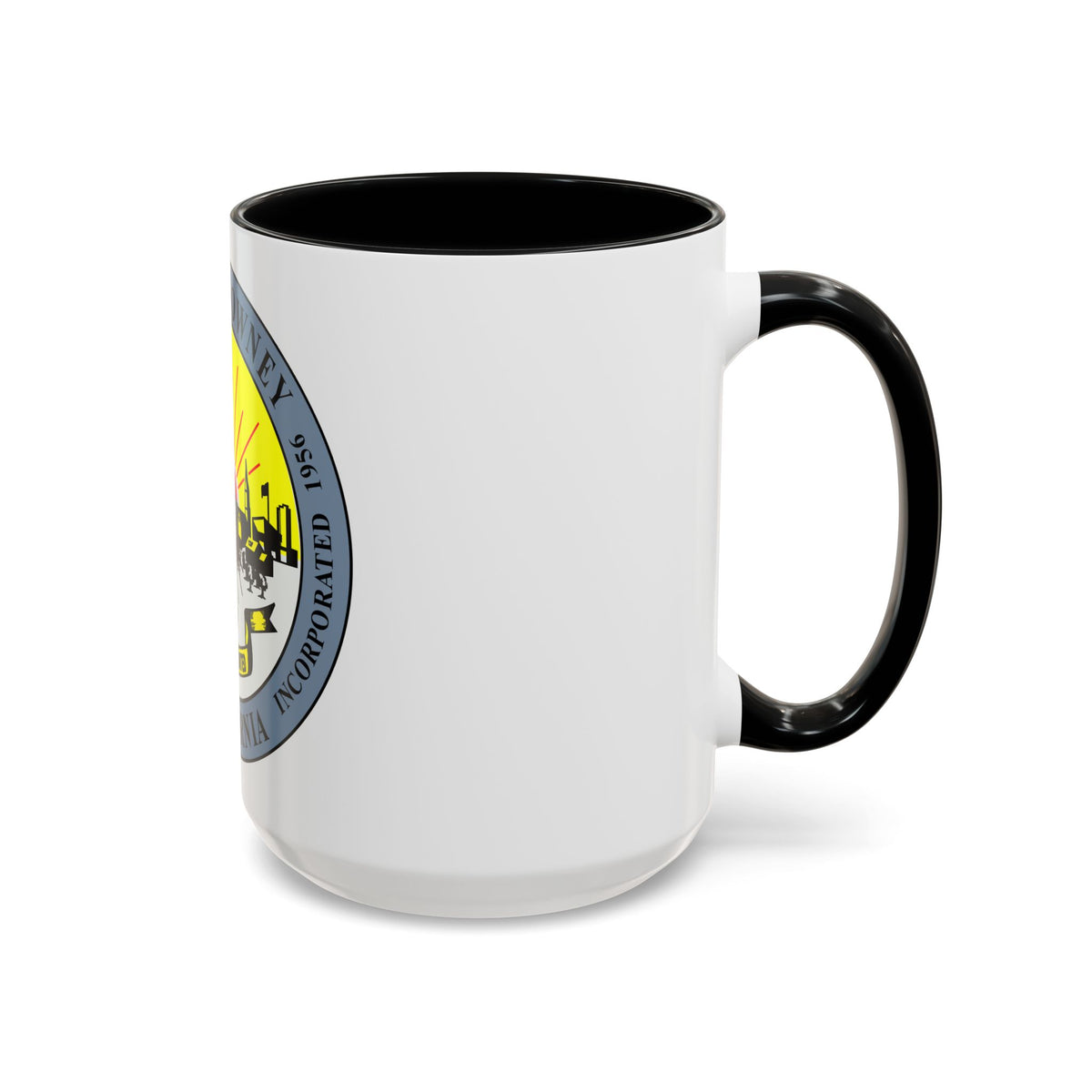 Seal of Downey California - Accent Coffee Mug