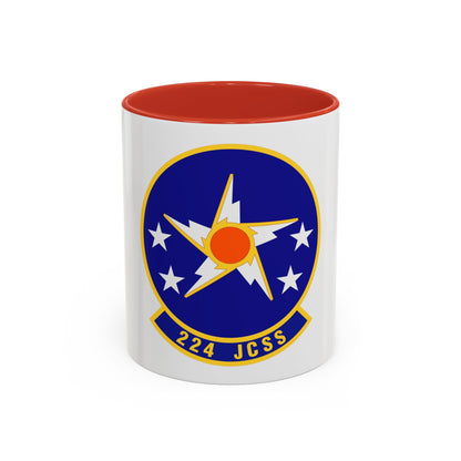 224th Joint Communications Support Squadron (U.S. Air Force) Accent Coffee Mug