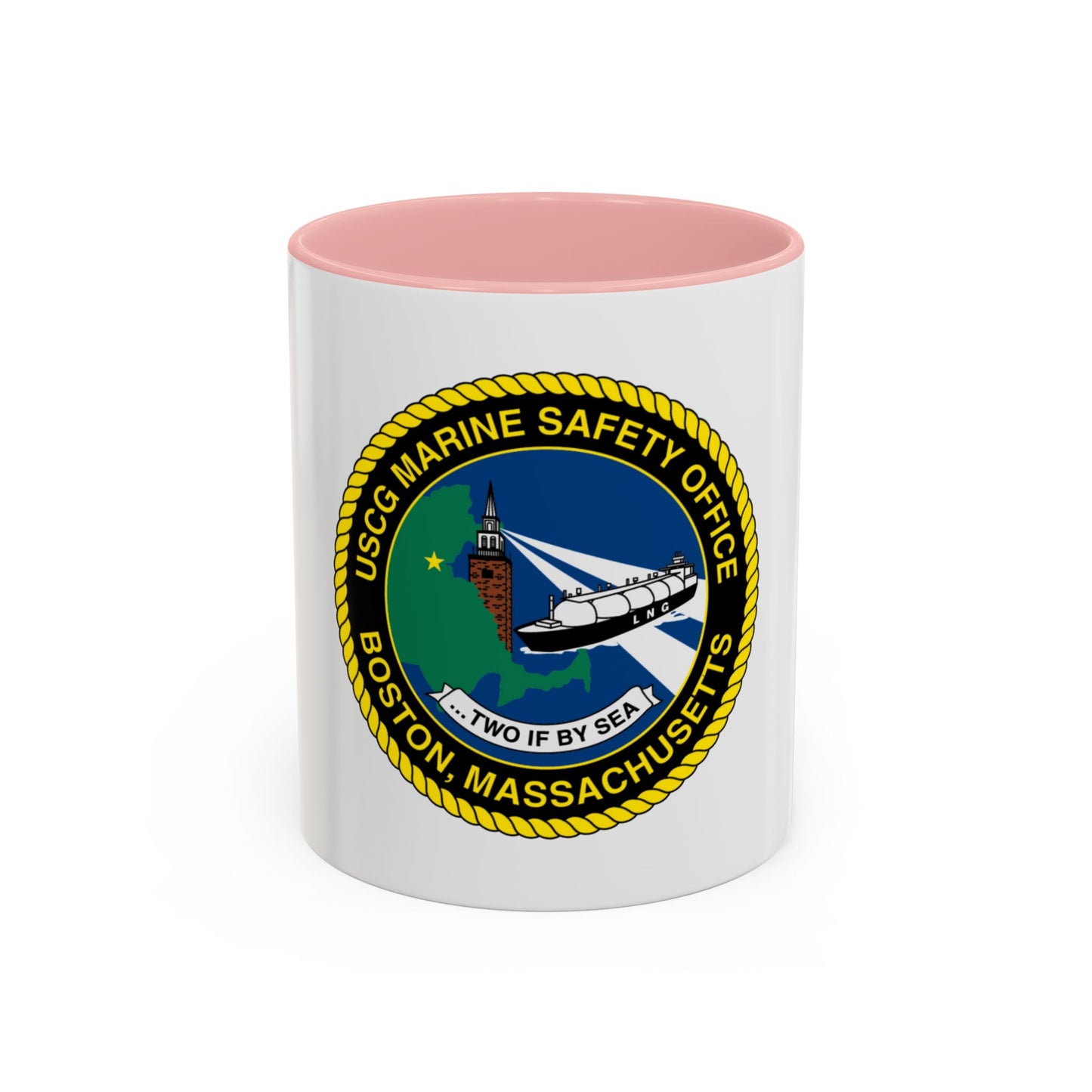 USCG MSO Boston Marine Safety Office (U.S. Coast Guard) Accent Coffee Mug