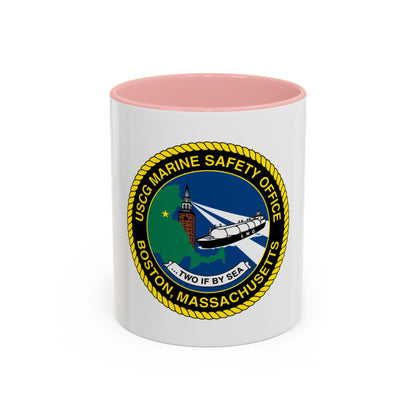 USCG MSO Boston Marine Safety Office (U.S. Coast Guard) Accent Coffee Mug