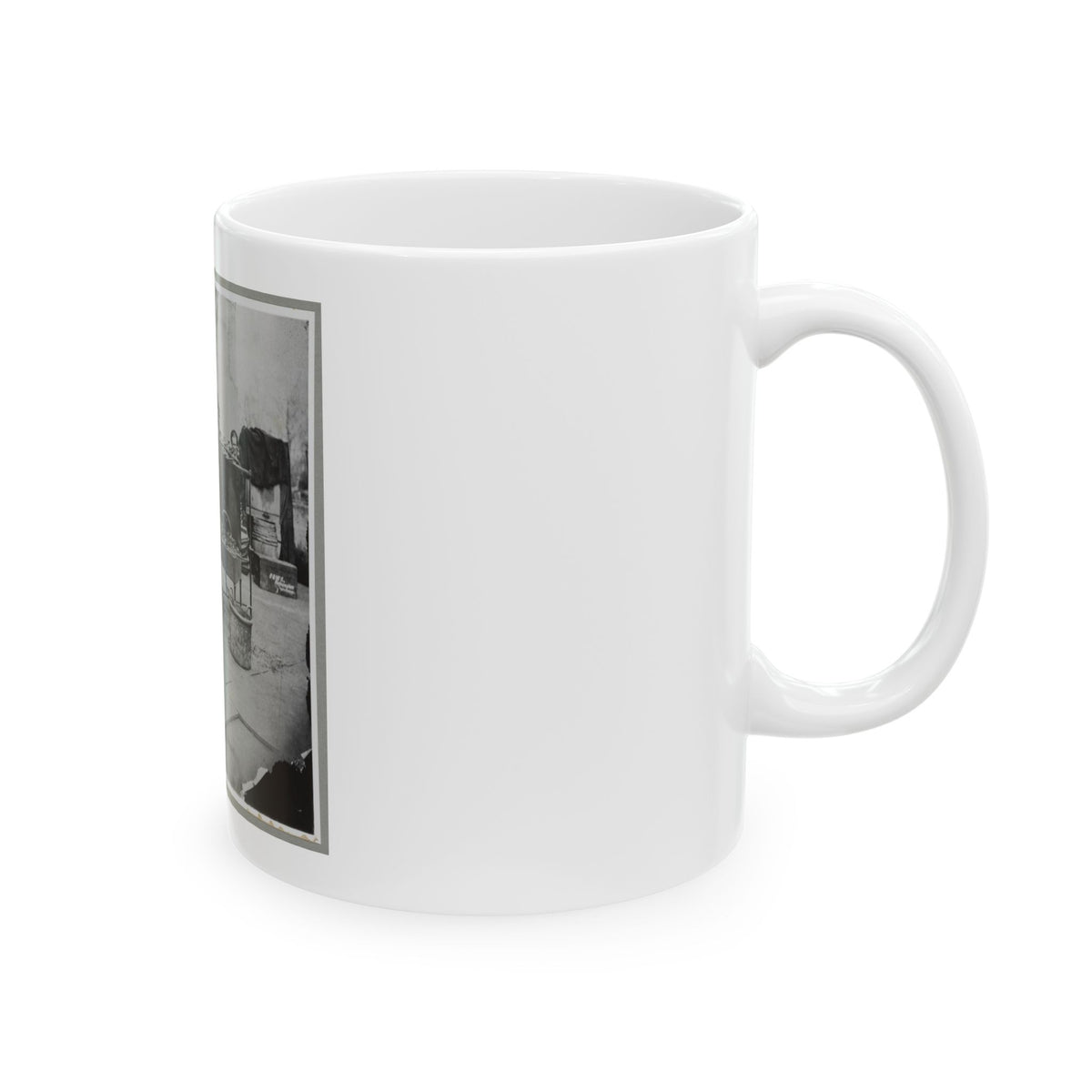 Deck Of Warship (U.S. Civil War) White Coffee Mug