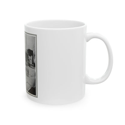 Deck Of Warship (U.S. Civil War) White Coffee Mug