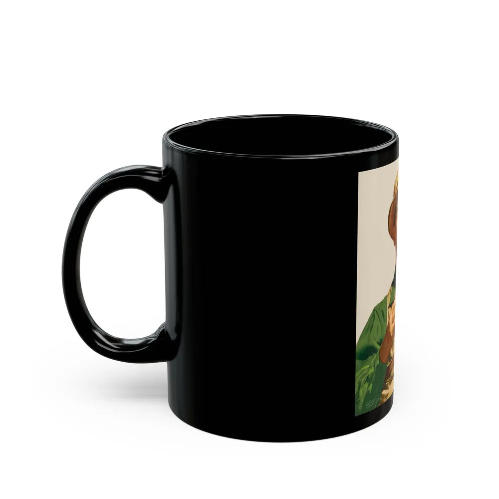 Fishing and hunting illustrations (1) - Black Coffee Mug-Go Mug Yourself