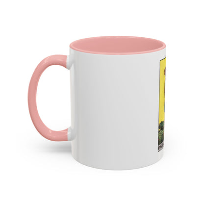 The Page of Pentacles (Tarot Card) Accent Coffee Mug