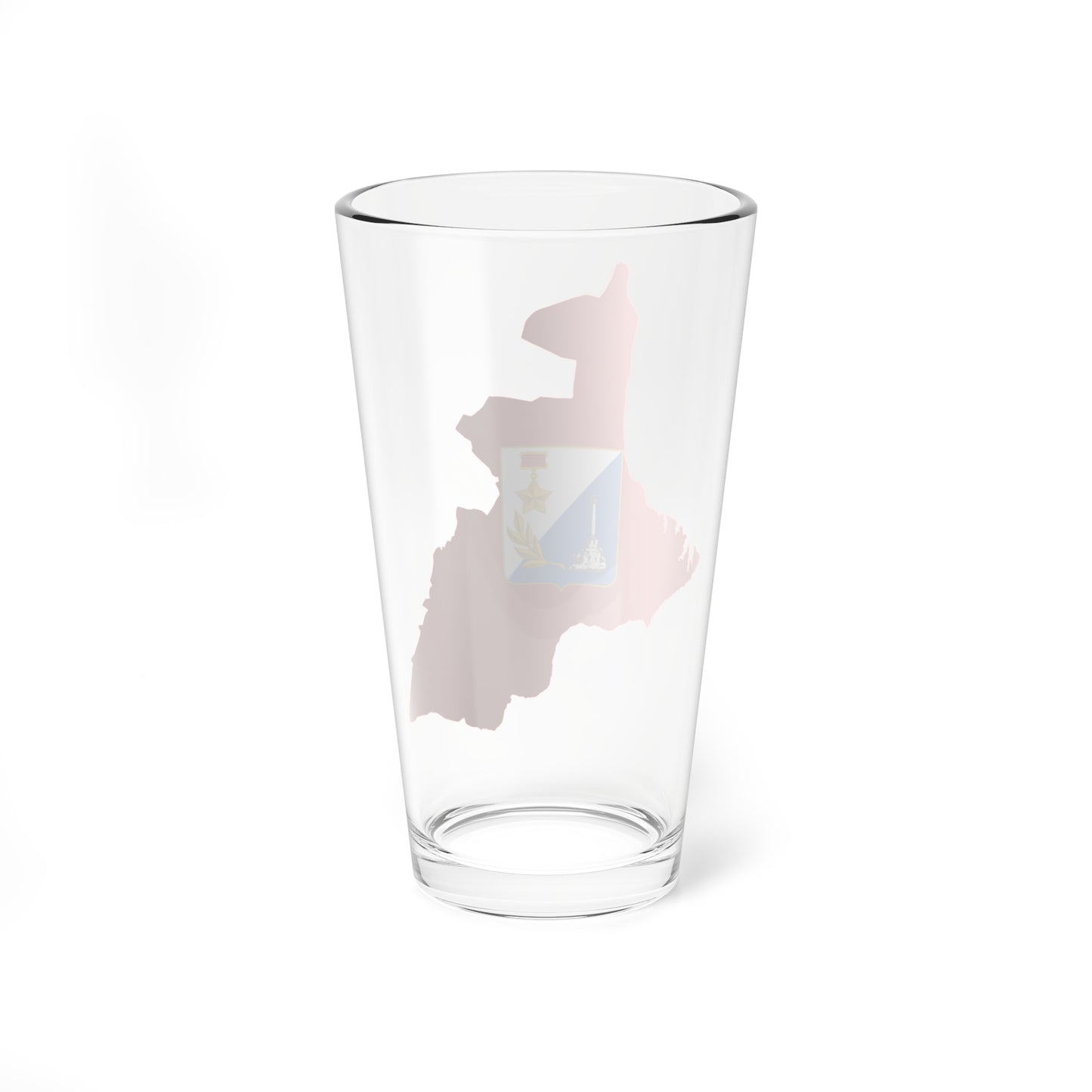 Flag-map of Sevastopol (Russia) Pint Glass 16oz