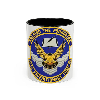 821st Expeditionary Training Squadron (U.S. Air Force) Accent Coffee Mug 11oz Black - Go Mug Yourself