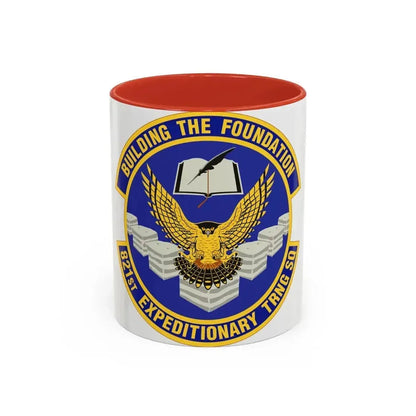 821st Expeditionary Training Squadron (U.S. Air Force) Accent Coffee Mug 11oz Red - Go Mug Yourself