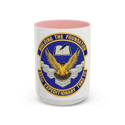 821st Expeditionary Training Squadron (U.S. Air Force) Accent Coffee Mug 15oz Pink - Go Mug Yourself