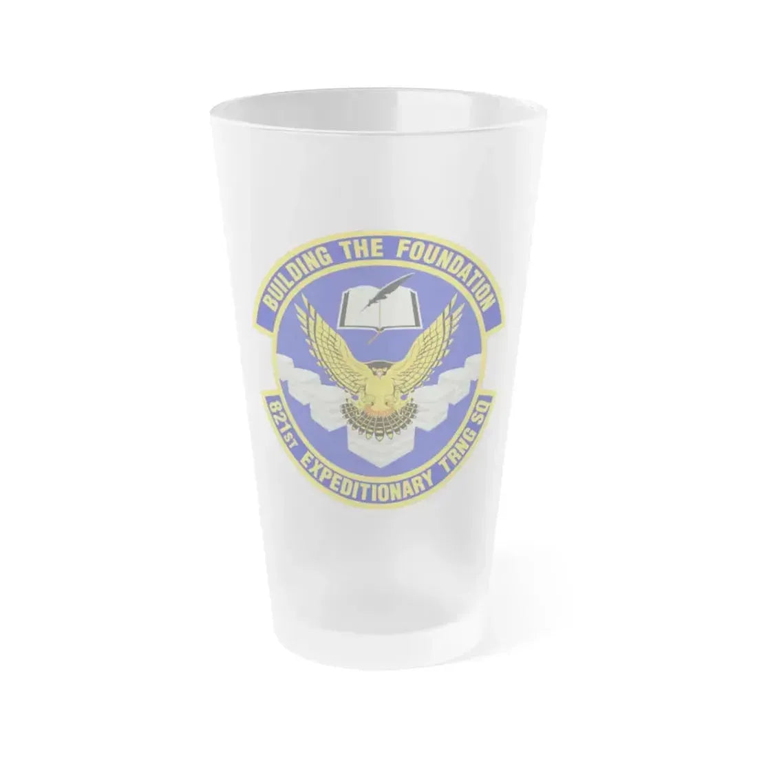 821st Expeditionary Training Squadron (U.S. Air Force) Frosted Pint Glass 16oz 16oz Frosted - Go Mug Yourself