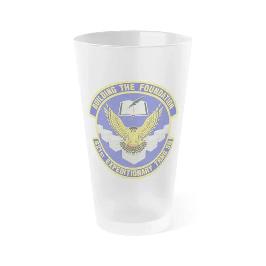 821st Expeditionary Training Squadron (U.S. Air Force) Frosted Pint Glass 16oz 16oz Frosted - Go Mug Yourself