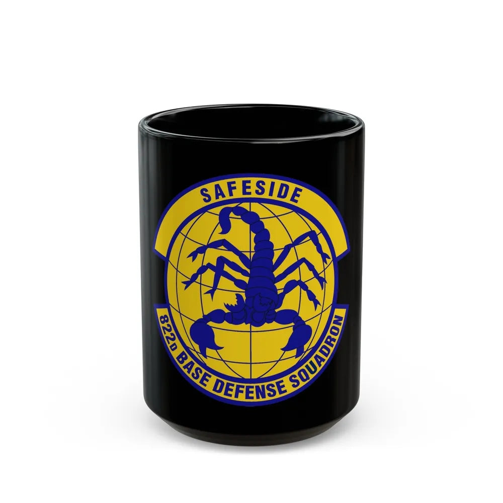 822 Base Defense Squadron ACC (U.S. Air Force) Black Coffee Mug-15oz-Go Mug Yourself