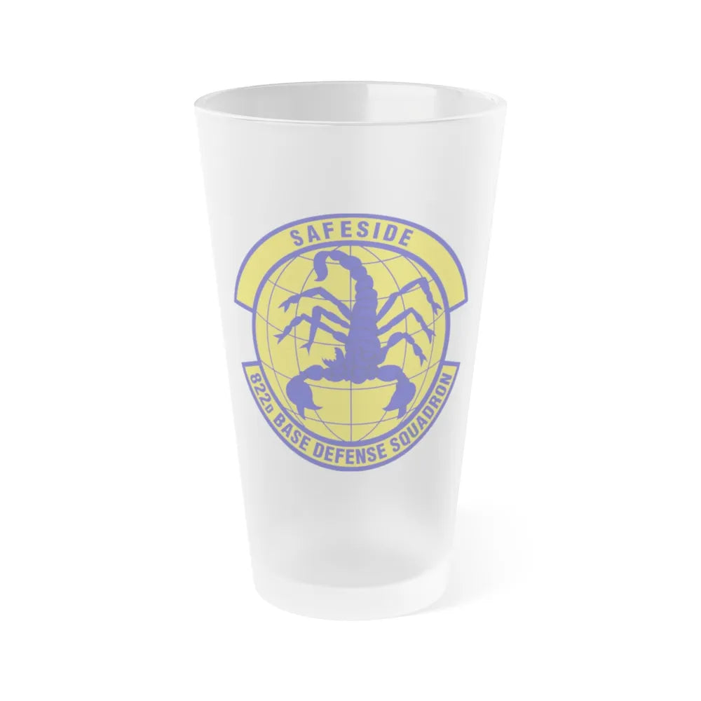 822 Base Defense Squadron ACC (U.S. Air Force) Frosted Pint Glass 16oz-16oz-Frosted-Go Mug Yourself