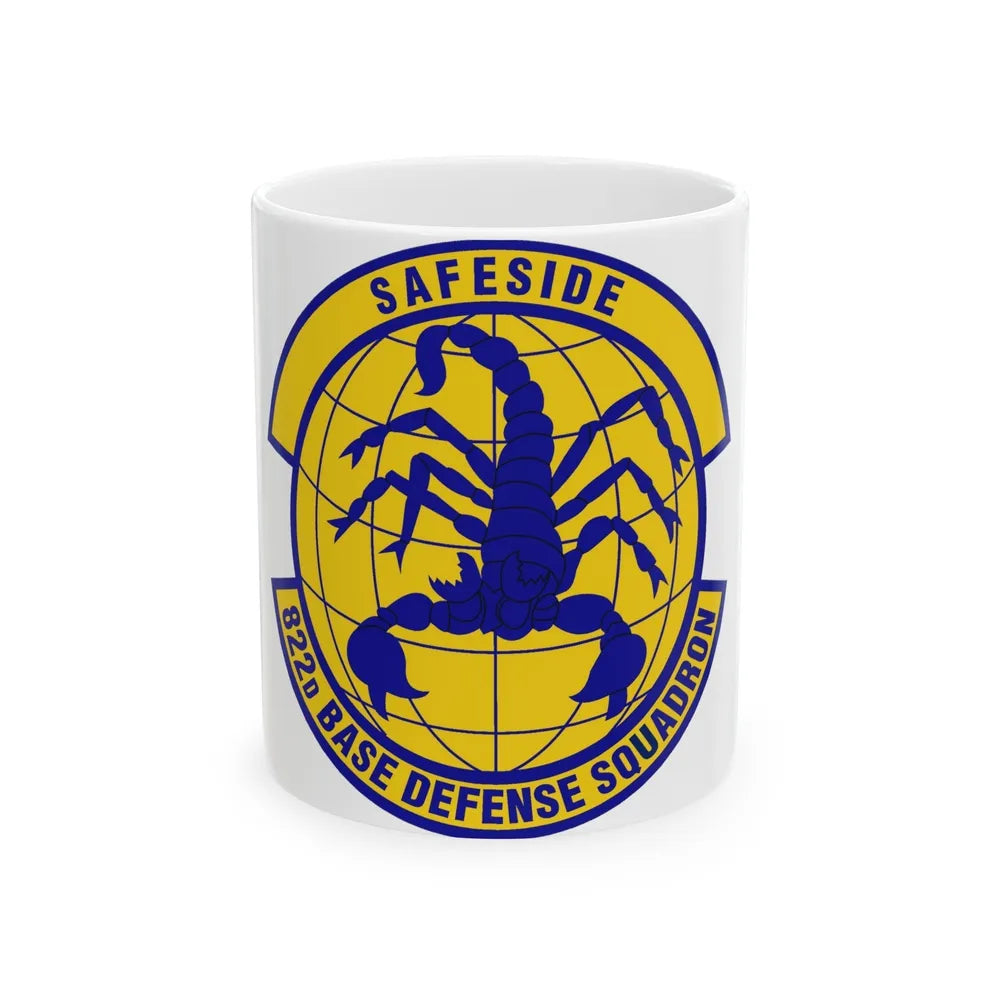 822 Base Defense Squadron ACC (U.S. Air Force) White Coffee Mug-11oz-Go Mug Yourself