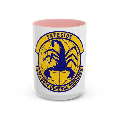 822 Base Defense Squadron ACC (U.S. Air Force) Accent Coffee Mug 15oz Pink - Go Mug Yourself