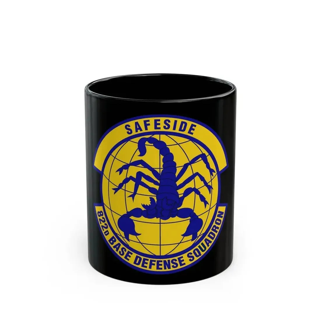 822 Base Defense Squadron ACC (U.S. Air Force) Black Coffee Mug 11oz - Go Mug Yourself