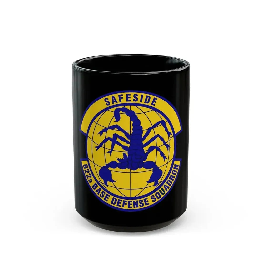 822 Base Defense Squadron ACC (U.S. Air Force) Black Coffee Mug 15oz - Go Mug Yourself