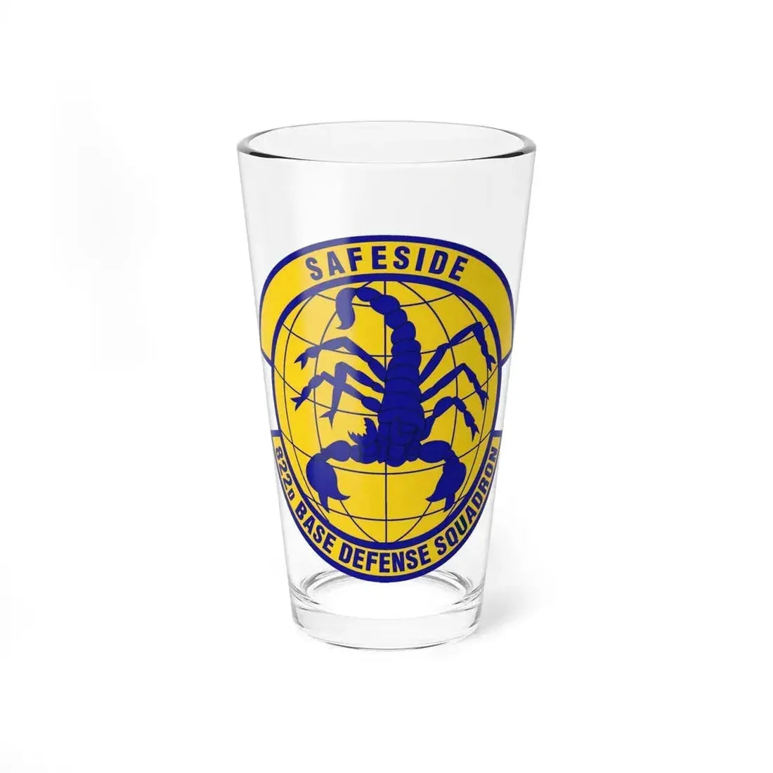 822 Base Defense Squadron ACC (U.S. Air Force) Pint Glass 16oz 16oz - Go Mug Yourself