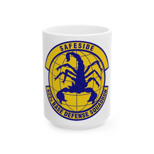 822 Base Defense Squadron ACC (U.S. Air Force) White Coffee Mug 15oz - Go Mug Yourself