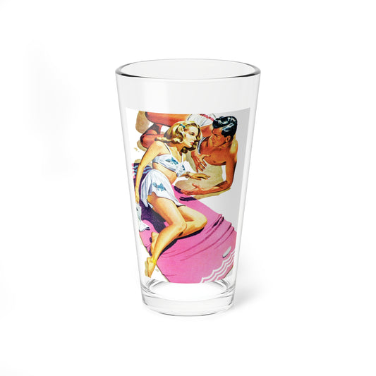 Our Moment is Swift (Pt. 1 of 3), Cosmopolitan, May 1944 (Magazine Illustration) Pint Glass 16oz