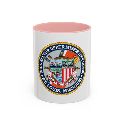 USCG Sector Upper Mississippi River (U.S. Coast Guard) Accent Coffee Mug